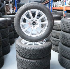 Mercedes C-klasse velgen 16 inch + winterbanden 5x112 ook voor SLK CLK CLC klasse