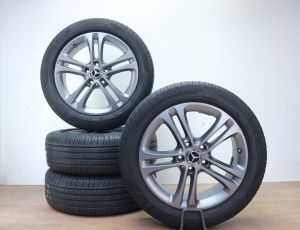 17 inch Mercedes A- B- CLA klasse velgen origineel + zomerbanden 5x112 a1774010400