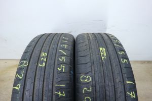 2x demo 215/55 r17 94v continental contiecocontact 5 sommerreifen 