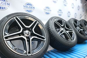 Mercedes C-klasse 18 inch AMG velgen w205 s205 + winterbanden 5x112 origineel