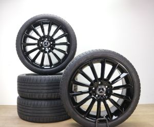 Mercedes A B CLA 19 zoll AMG felgen + sommerreifen orange line 