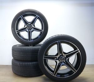 Mercedes C-klasse AMG velgen 18 inch w205 s205 + zomerbanden a2054011200