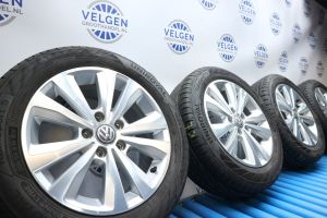 Volkswagen VW Golf Caddy Touran toronto 16 inch velgen + zomerbanden 5x112