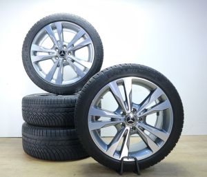 Mercedes C-klasse velgen 18 inch breedset + winterbanden origineel