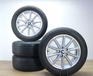Originele BMW X1 X2 velgen 17 inch + zomerbanden 5x112 BMW 6856061